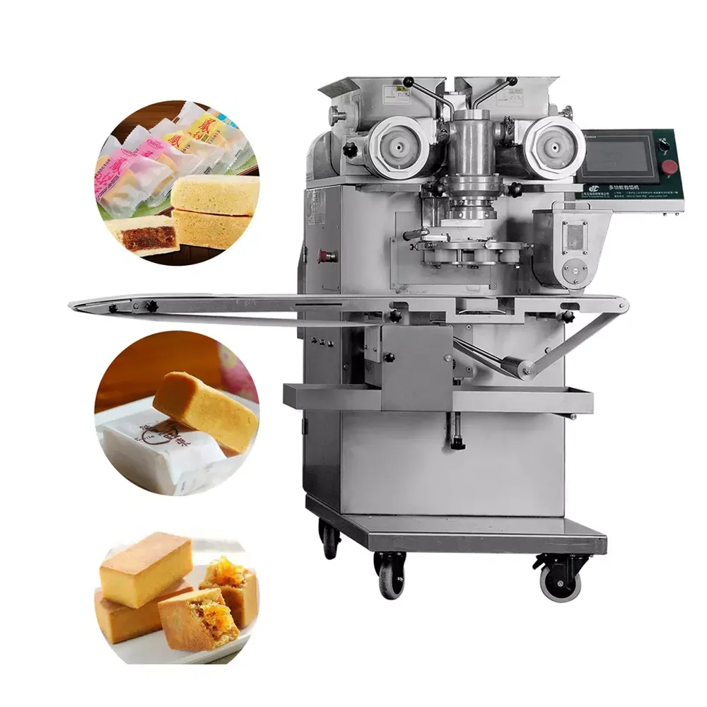Manufacture 310KG 1.5KW Single Stuffing Cake Filling Pineapple Pastry Making Encrusting Machine