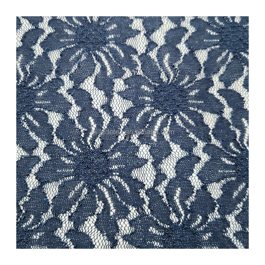 Cheap Price Colorful Royal Blue Cord Lace Nigerian African Swiss Voile Sunflower Stretch Lace Fabric for Women Dress