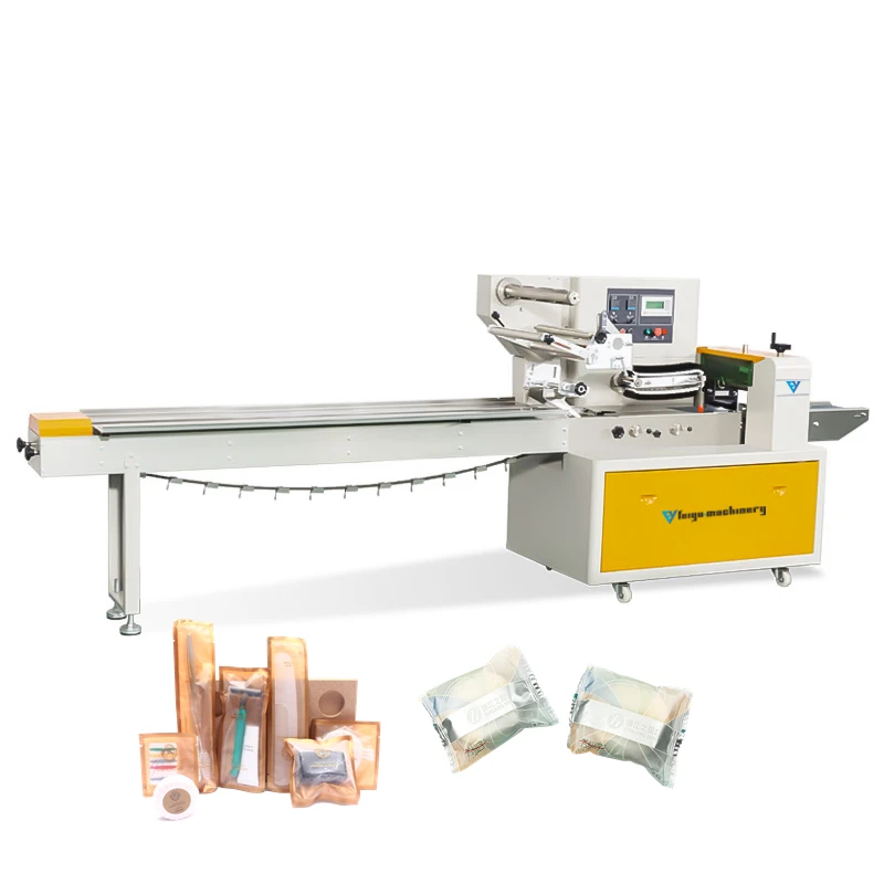 FEIYU Disposable Hotel Supplies Soap Toothpaste Toothbrush PVA Water Soluble Film Flow Packing Machine