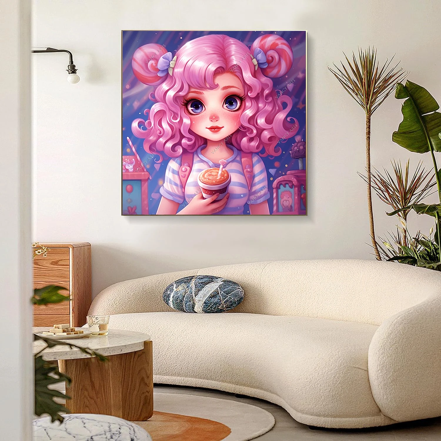 VANCY ARTS DIY Diamond Painting Kit for Adults Beauty Girls Full Drill Crystal Rhinestone Embroidery Cross Stitch Craft