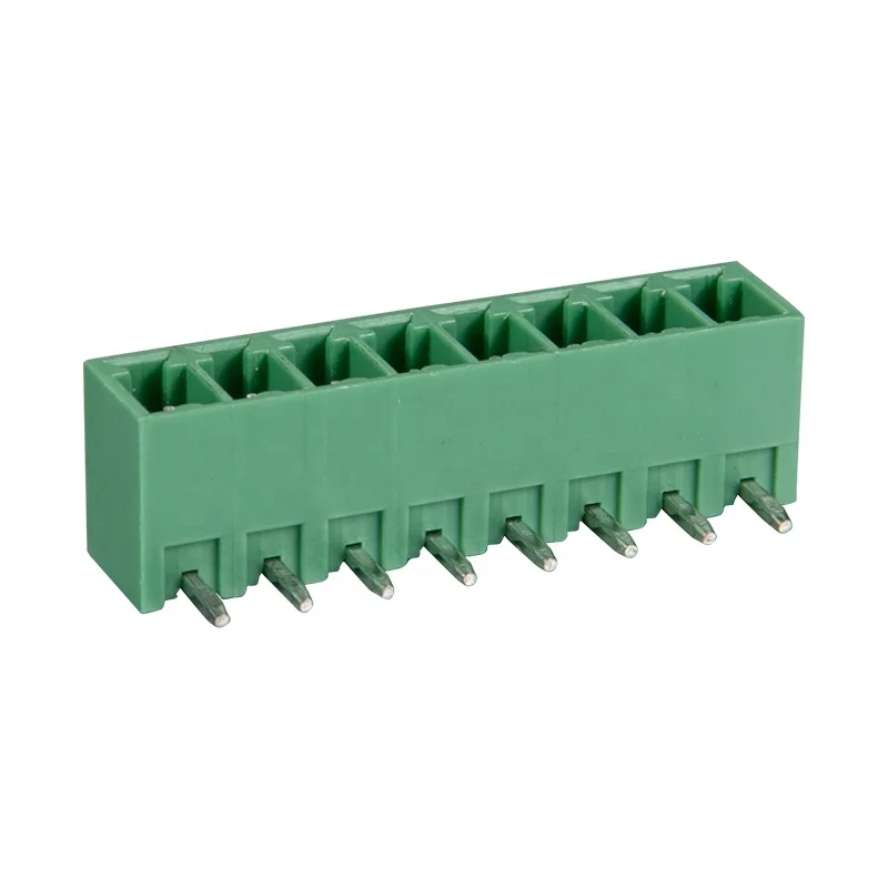 hot sales pcb connector 3.81mm pitch brass female male plug in terminal block for pcb power 15EDGK KF2EDGK WJ15EDGK