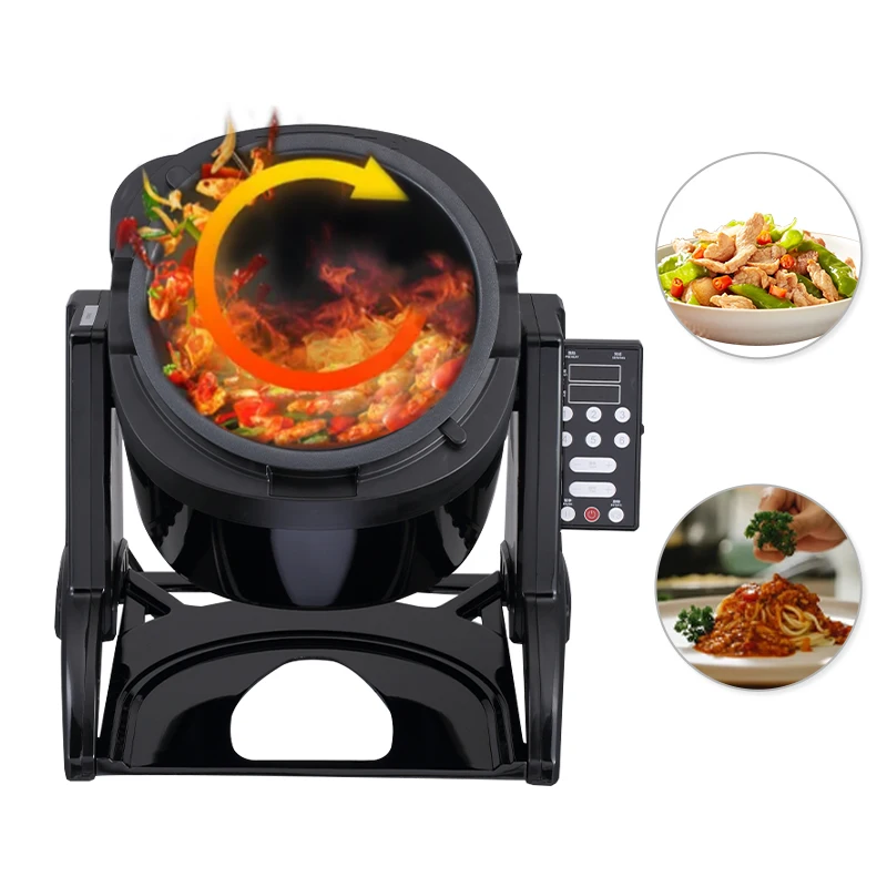 3600w Chinese And English Touch Screen Intelligent Cooking Robot Wok Restaurant Automatic Peanuts Stirring Automated Cooking Mac
