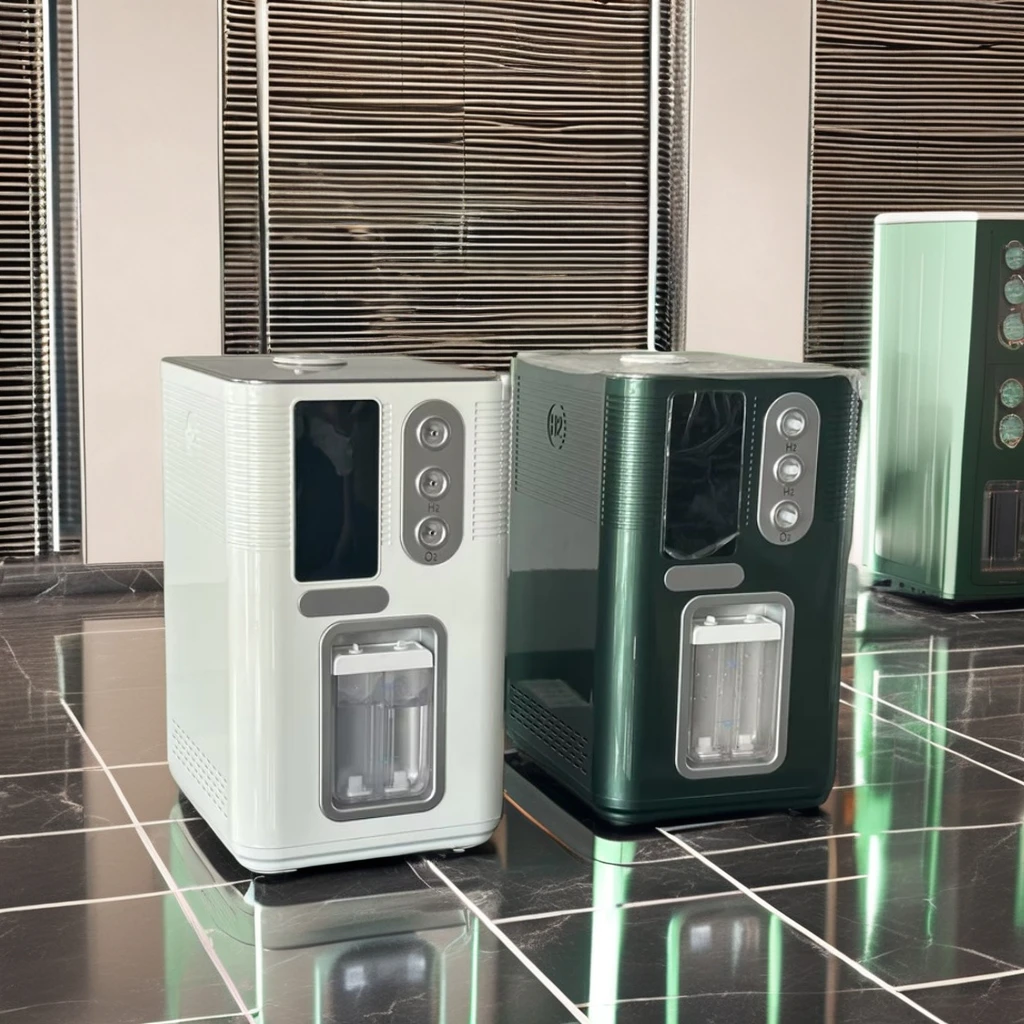 Gas Machine SPE PEM Hydrogen Gas Inhaler Portable 150ml H2 Therapy Mini Brown Gas Generator