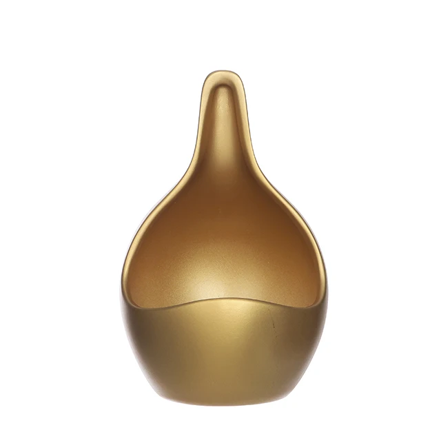 Home Decor Trendy Ceramic Flower pot - Drop Gold available in multiple colours and sizes 12 h.18 cm for Wholesale