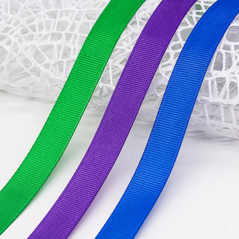 China factory wholesale custom gross grain 3-100mm 196 solid color 25mm brand grosgrain ribbon by the rolls