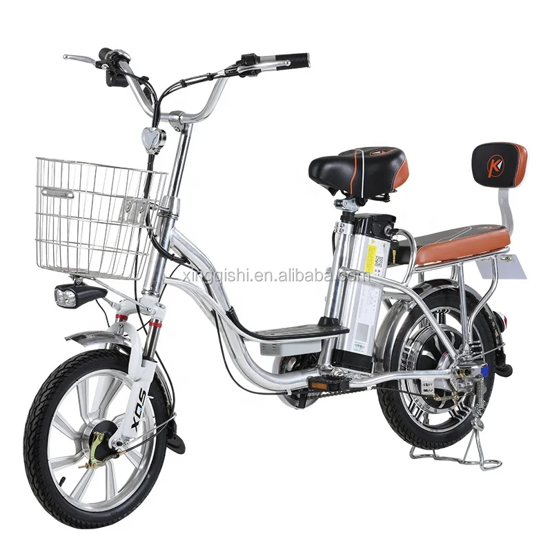 Electric City E-bike Aluminum Alloy 16 Wheel with 12ah Lithium Battery Delivery Cargo Bicycle Urban Use 48V Electric Bicycle XQS
