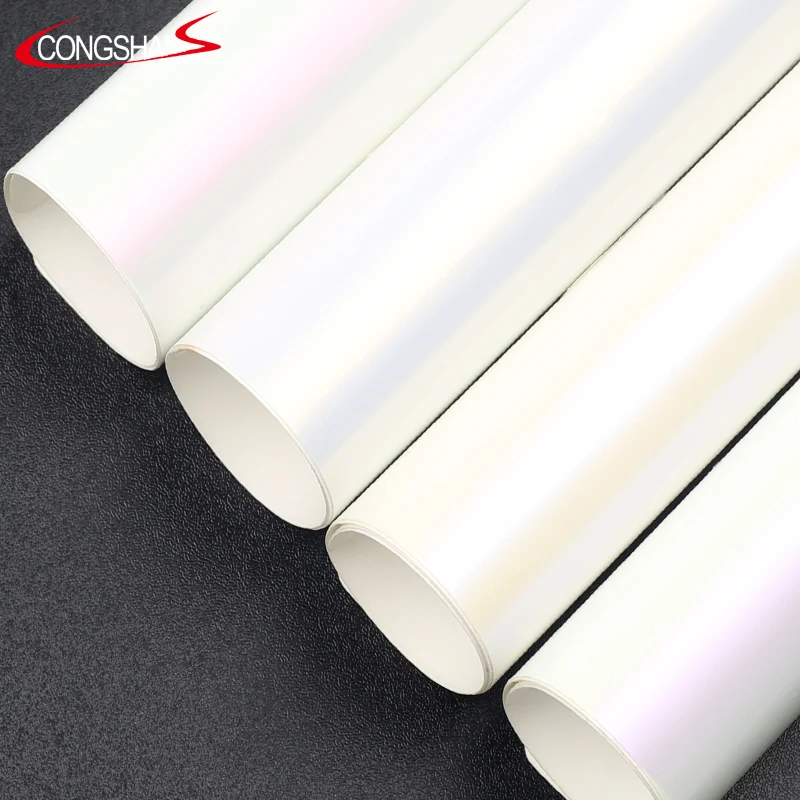 Car Body Decoration Glossy White Chameleon Car Vinyl Wrap