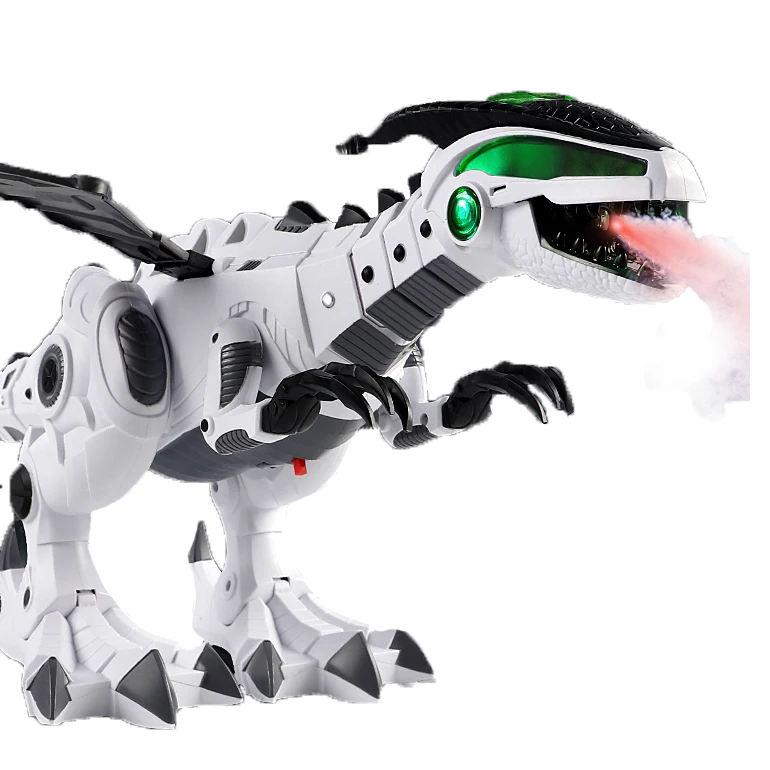children remote control simulation electric dinosaur toys can walk and spray