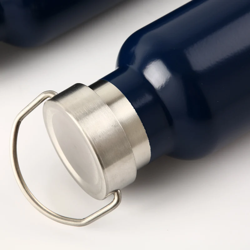 Wholesale Custom Size Stainless Steel Portable Thermos Bottle Modern Water Bottle With bamboo lid