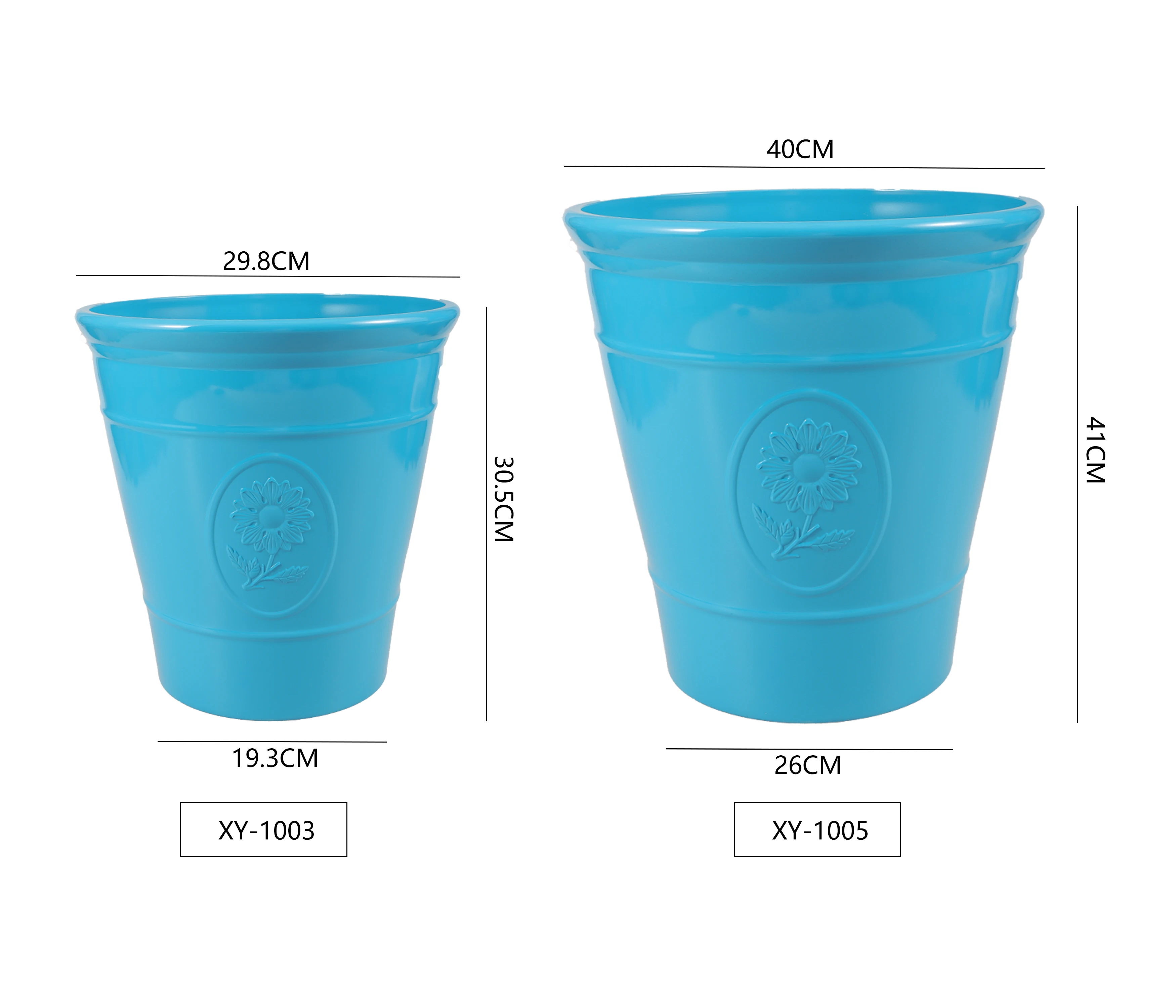 Classic Design Wholesale Garden Brushed Large Resin Plastic Pot Luxury Outdoor Indoor Flower Pots and Planters For Plants