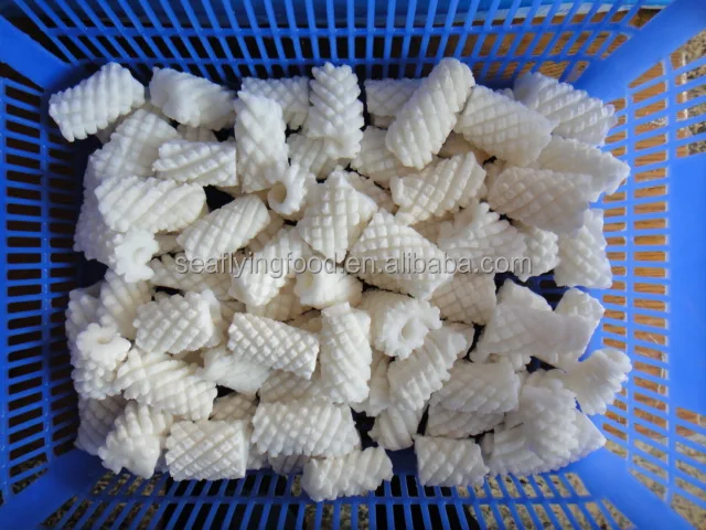 frozen seafood mix Gigas giant squid tentacle cut China Yantai seafood