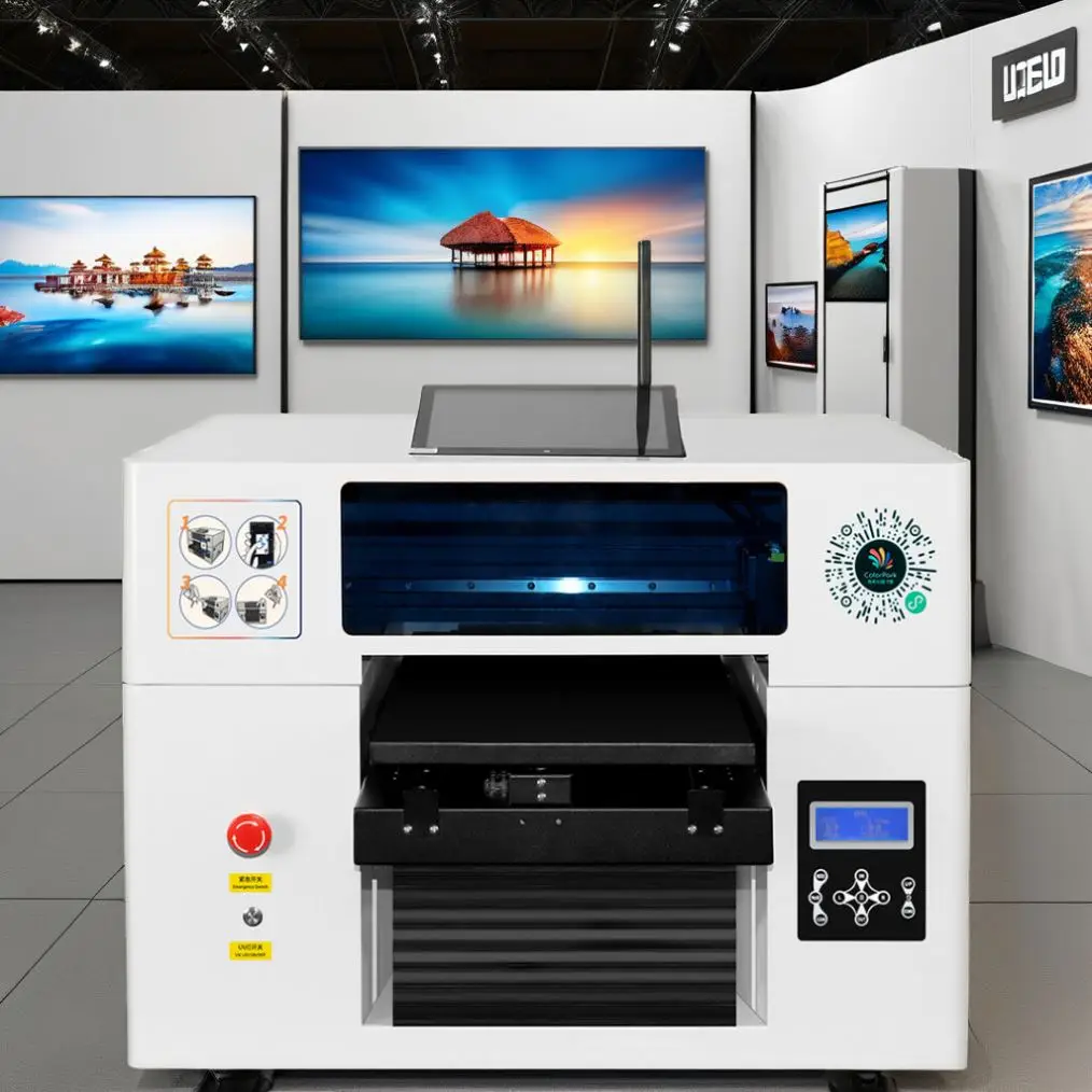 Smart UV Printer Inkjet Printer Printing Machine For Businesses Metal Acrylic Bottle Puzzle Plastic Customizable Printer