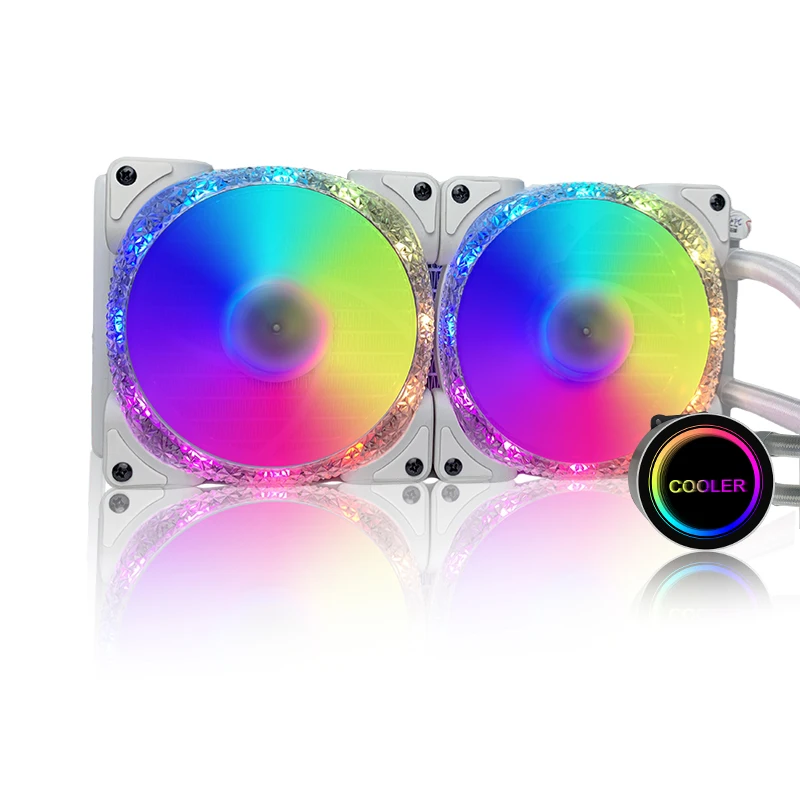 Factory Direct Sale 240mm  High performance Water Radiator CPU cooler Cooling Fan Rgb Argb PWM Fans For Cpu