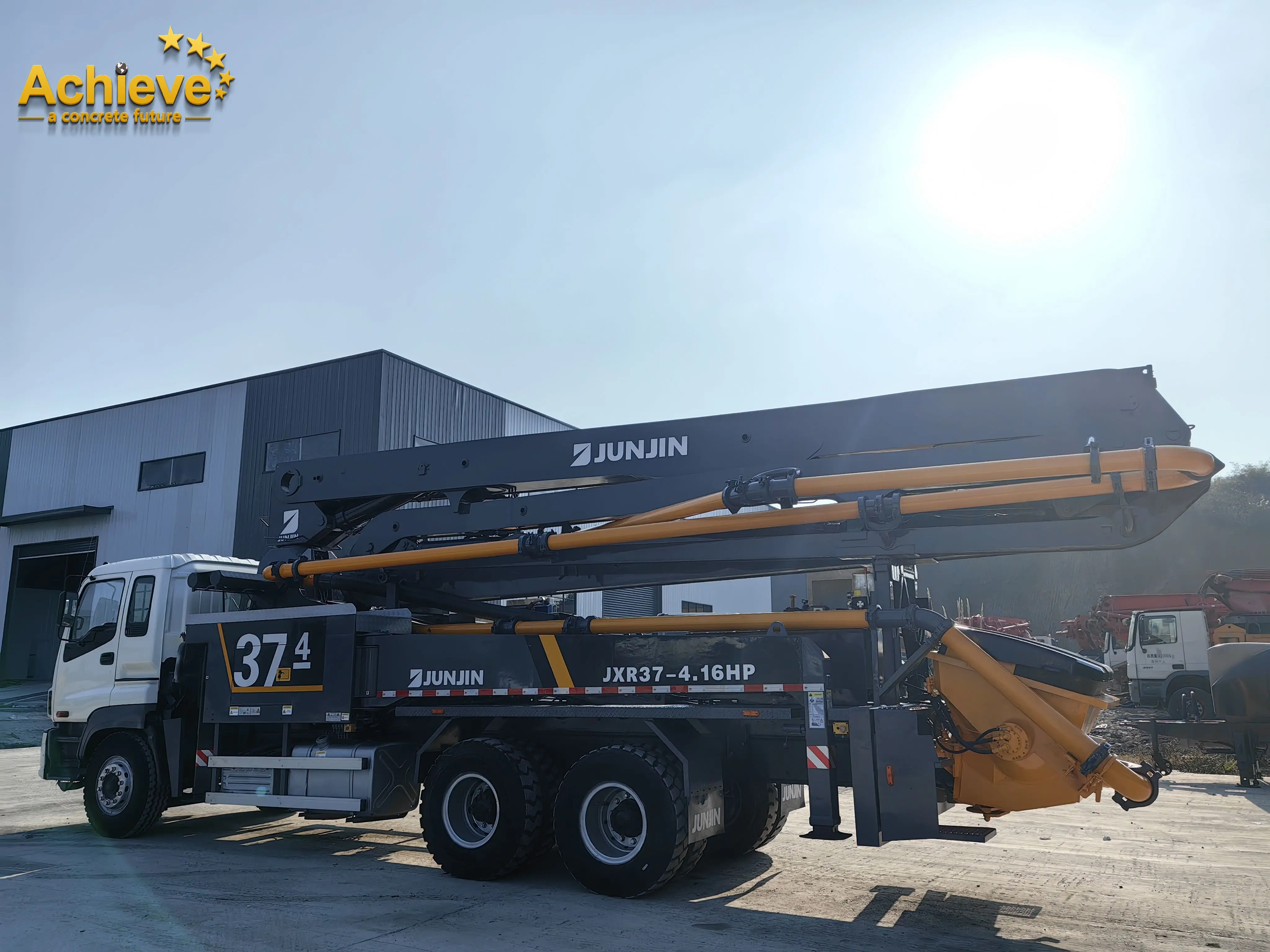 Junjin 37M Main Oil Pump Rexroth Used Putzmeister Pumps For Sale Customized New Products Jxr37-4.16Hp Concrete Pump Truck