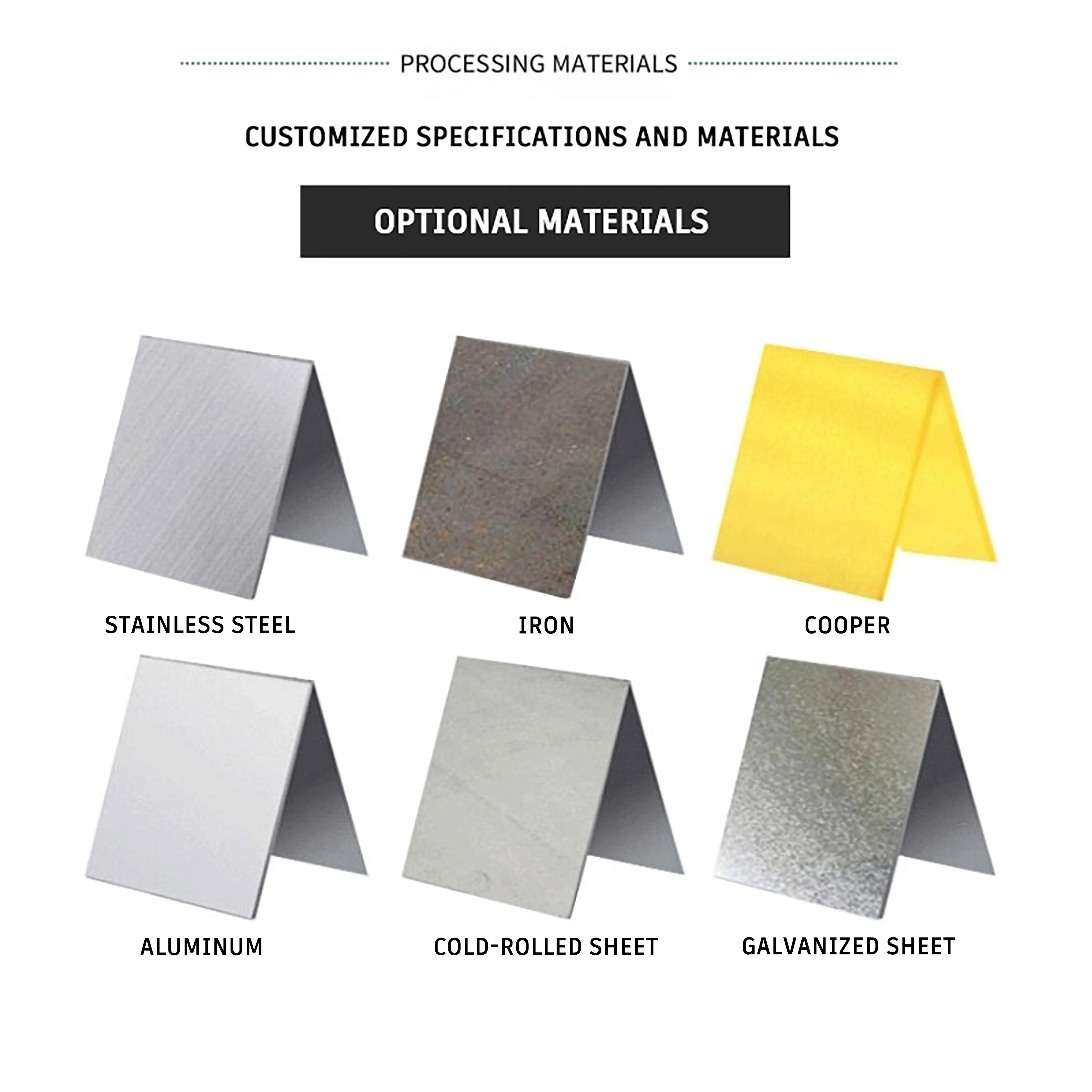 custom sheet metal fabrication laser cutting stamping service steel work metal factory