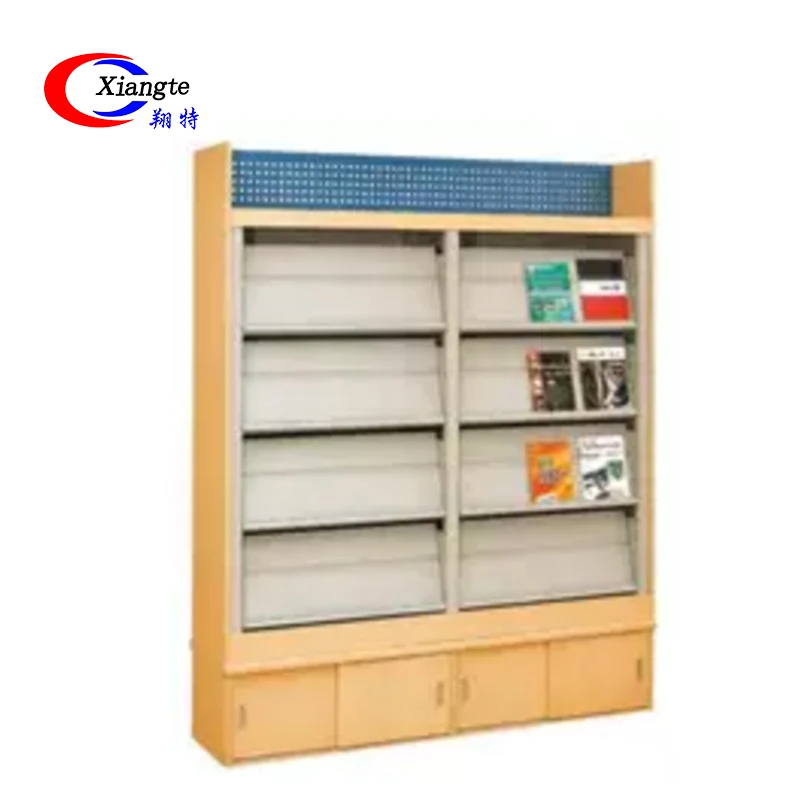 China Hot Selling Shop Metal Magazine Display School Library Book Rack