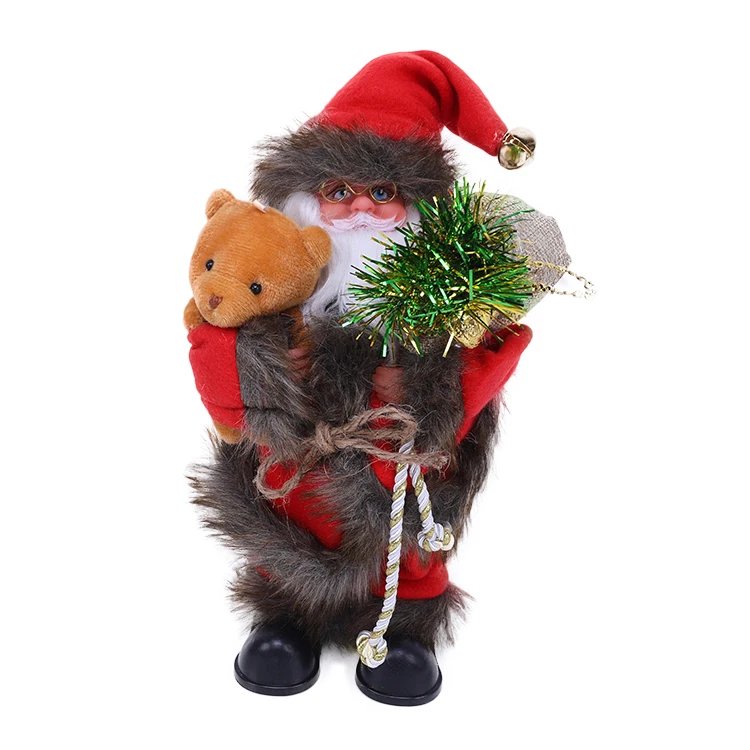 Качественные электрические рождественские украшения, домашние игрушки, подарок для ребенка, рождественские украшения, купить картину, УФ-печать, Электрический Санта, 10 шт.