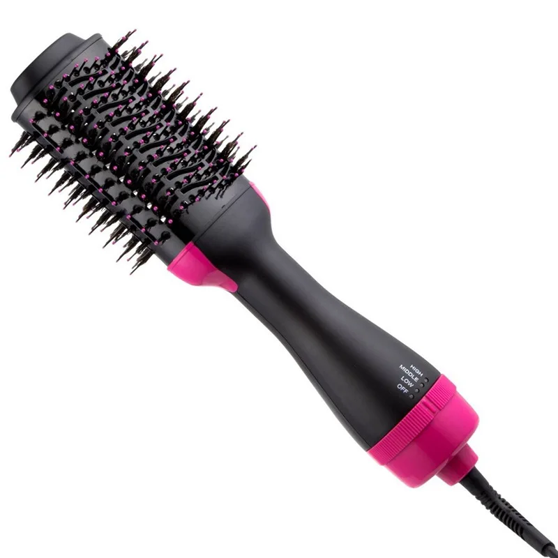 2021 Top Seller  Professional Hot Hair Brush Mult Function Electric Comb One Step Hair Dryer Fast Barber  Hair Straightener
