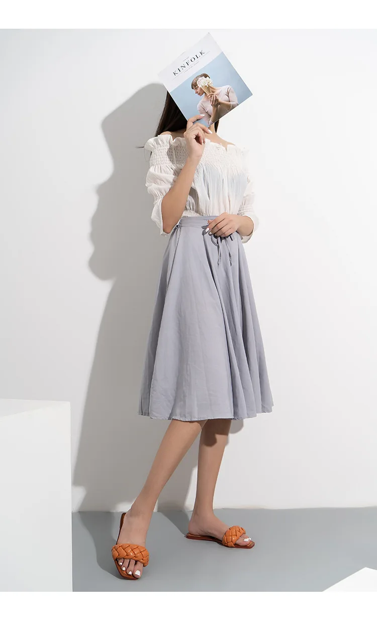 Trish Lucia Womens Square Open Toe Flat Sandals Slip On Mule Slides Braided Strap Slipper