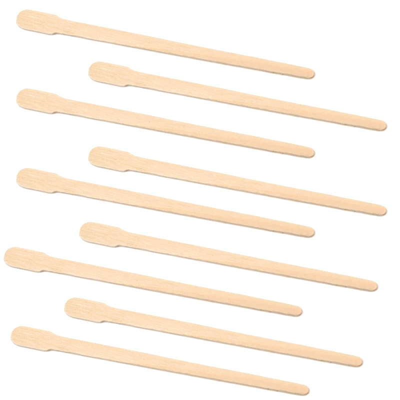 50/100 Pcs/Pack Care Popsicle Eyebrows Eco Tool Tongue depressor Applicator Wax Spatula Stick Hair Removal Wooden Disposable