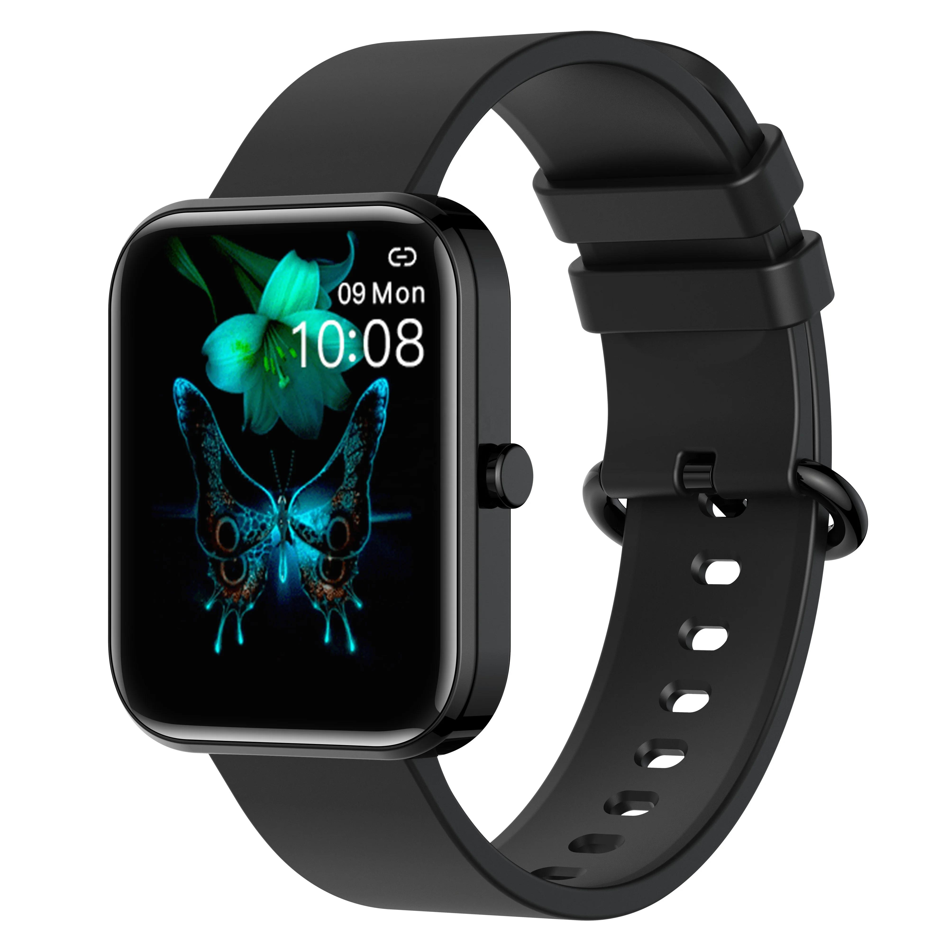 High Quality P46 1.69 Inch TFT Full Touch Screen Fitness Sport Heart Rate Blood pressure monitor OEM/ODM Smart Watch