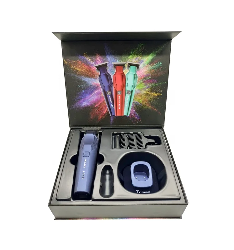Ningbo New Cordless Hair trimmers For Men  DLC T blade 7000RPM  Motor Low Noise Barber supplies Hair Cutting Machine