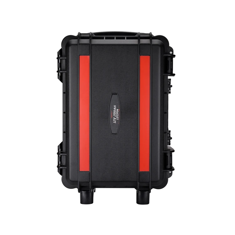 12V 200AH LiFePO4 Battery pack solar rechareable batteries Trolley case with bms for RV transportation Camping lighting