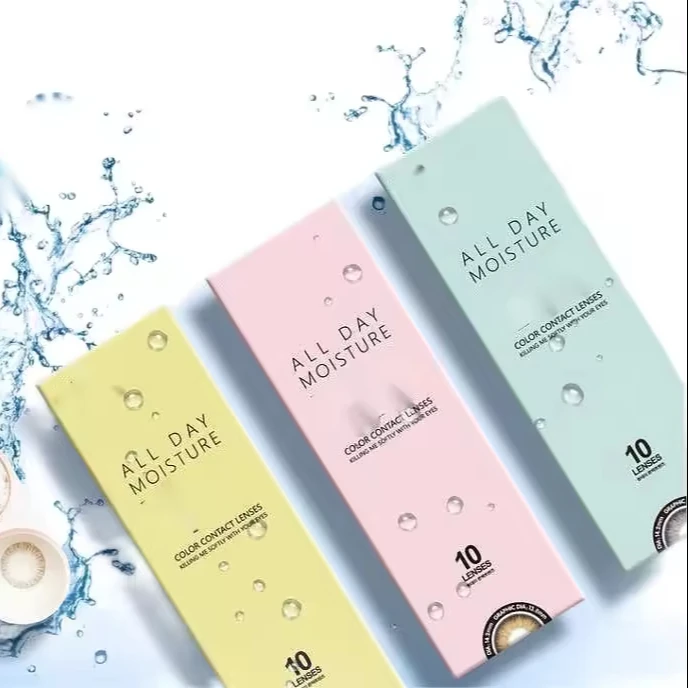Wholesale Custom Design Printing Shipping Corrugated Paper Eye Contact Lenses Packaging Gift Box