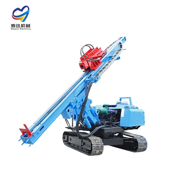 Highland power station lead hole equipment skid steer pile driver easy to operate and pile quickly