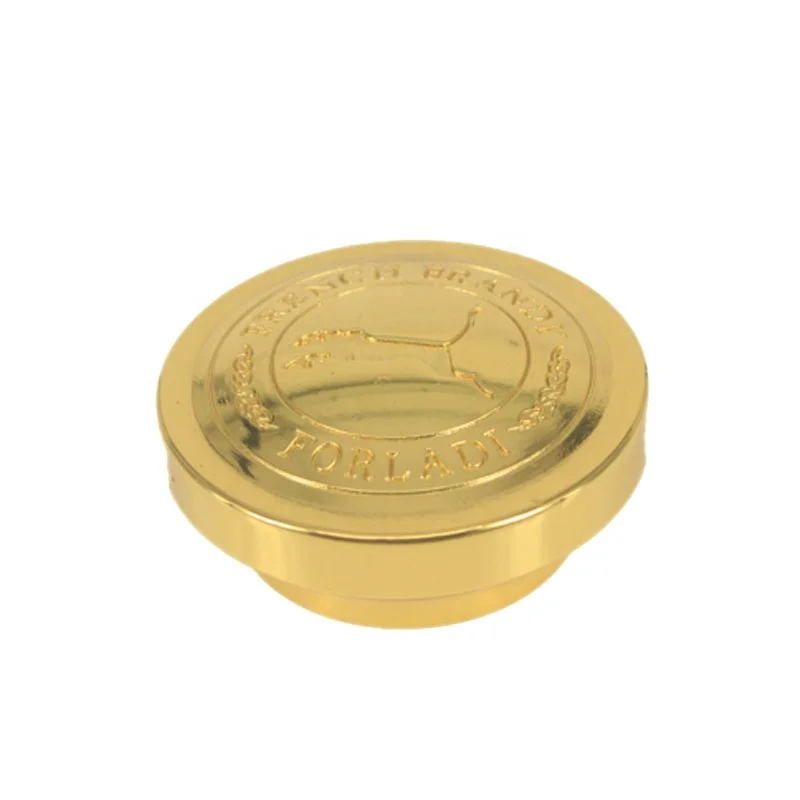 Wholesale customized design of 3D metal round car logo zinc alloy gold badge