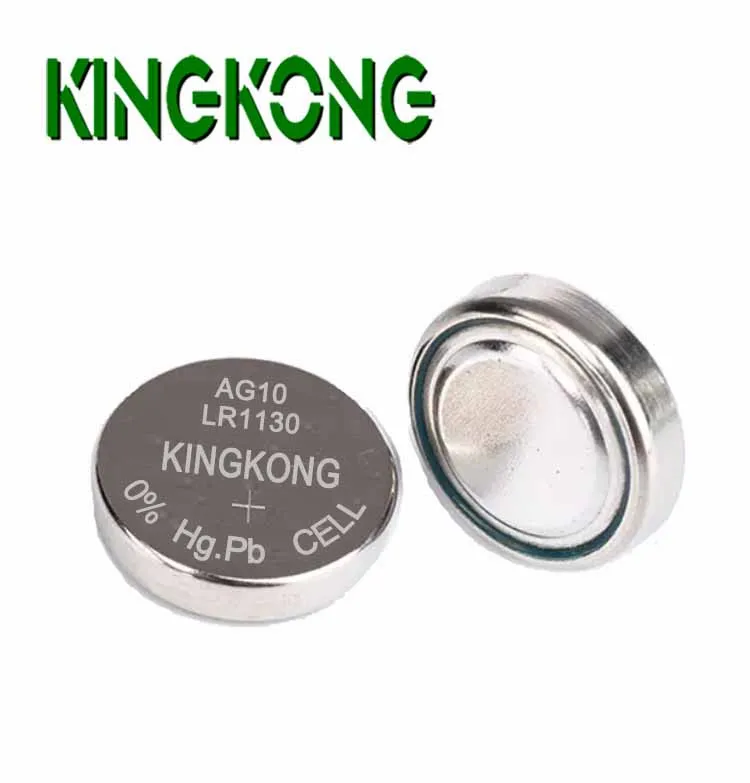 Kingkong AG10 LR54 LR1130 1.5V 50pcs Blister pack Alkaline batteries Button Cells