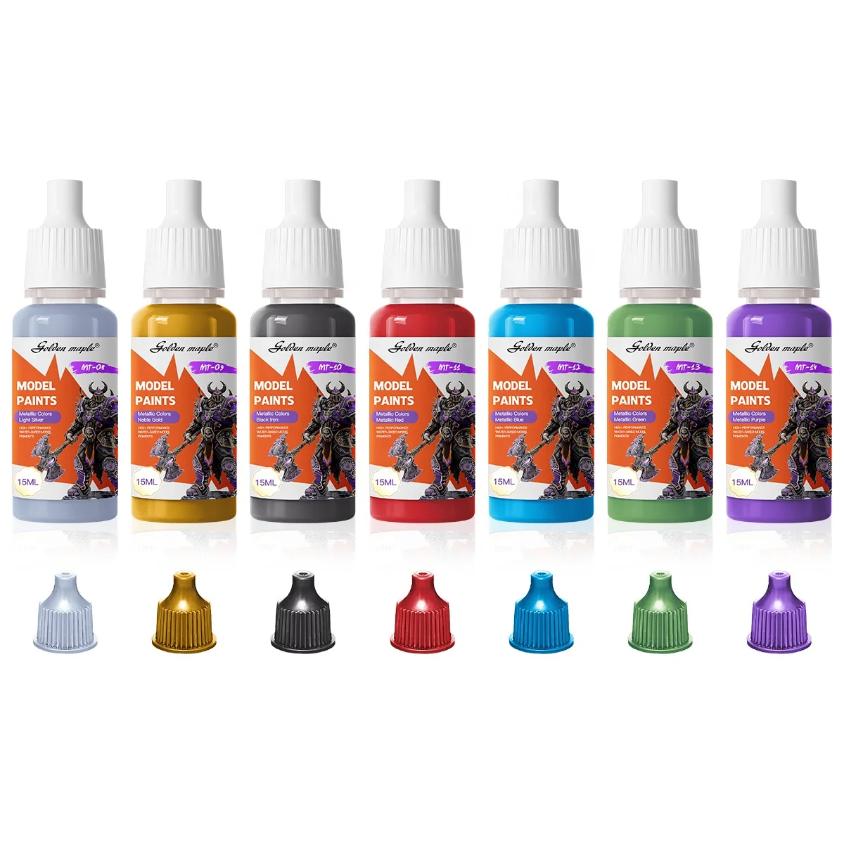Custom Logo Metallic Color Miniatures Pigment Red Purple Green Model Paint Professional Scale Modelling Paint