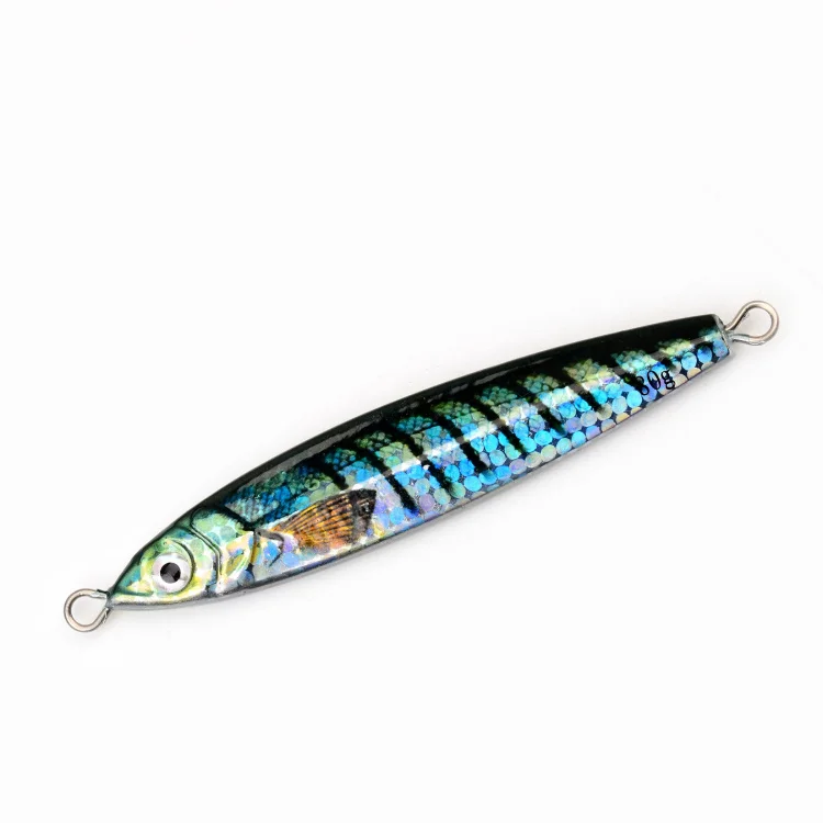 TOPLURE Factory 20g 35g 40g 60g 80g 3D Print Jig Metal Fishing Lure Ashore and Deep Sea Boat Fishing Jig Lure Japan Quality Jig