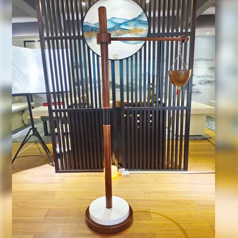 Indian spa treatment shirodhara pot  Ayurveda massage oil stand with pot