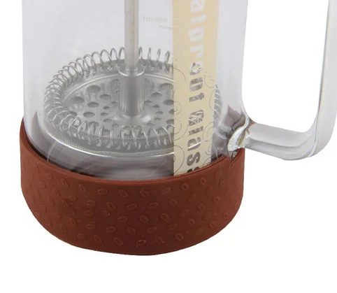 Heat-Resistant double wall Borosilicate Glass Stainless Steel Filter French Press Coffee Maker