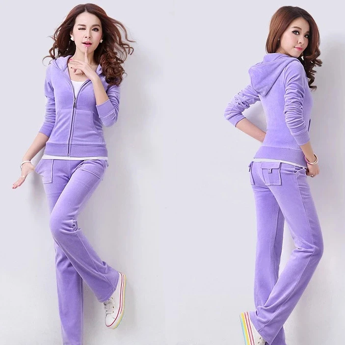
Fashion casual woman sportswear two pieces in one set pure color with hat for spring autumn 