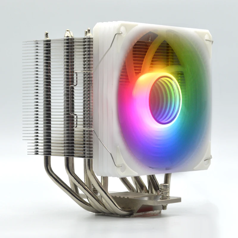 Cpu Cooling Fan High Performance 12V 120mm LED Anti ARGB Power Pin   Air Heatsink 6 heatpipe cooler