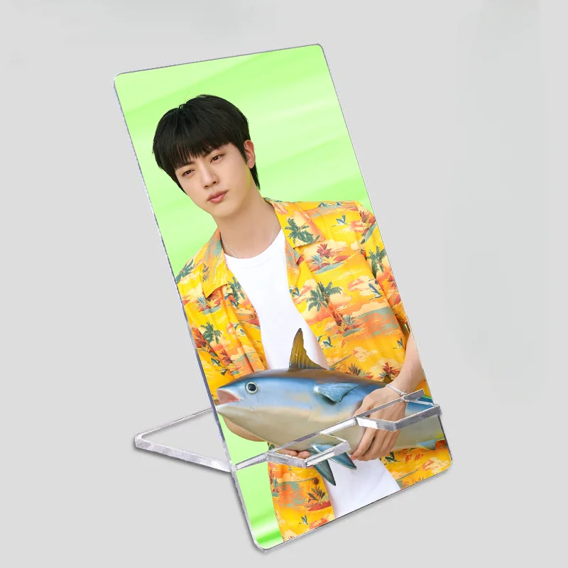 KPOP Idol Bangtan Boys Jin Super Tuna Acrylic Phone Holders Removable Acrylic Phone Bracket