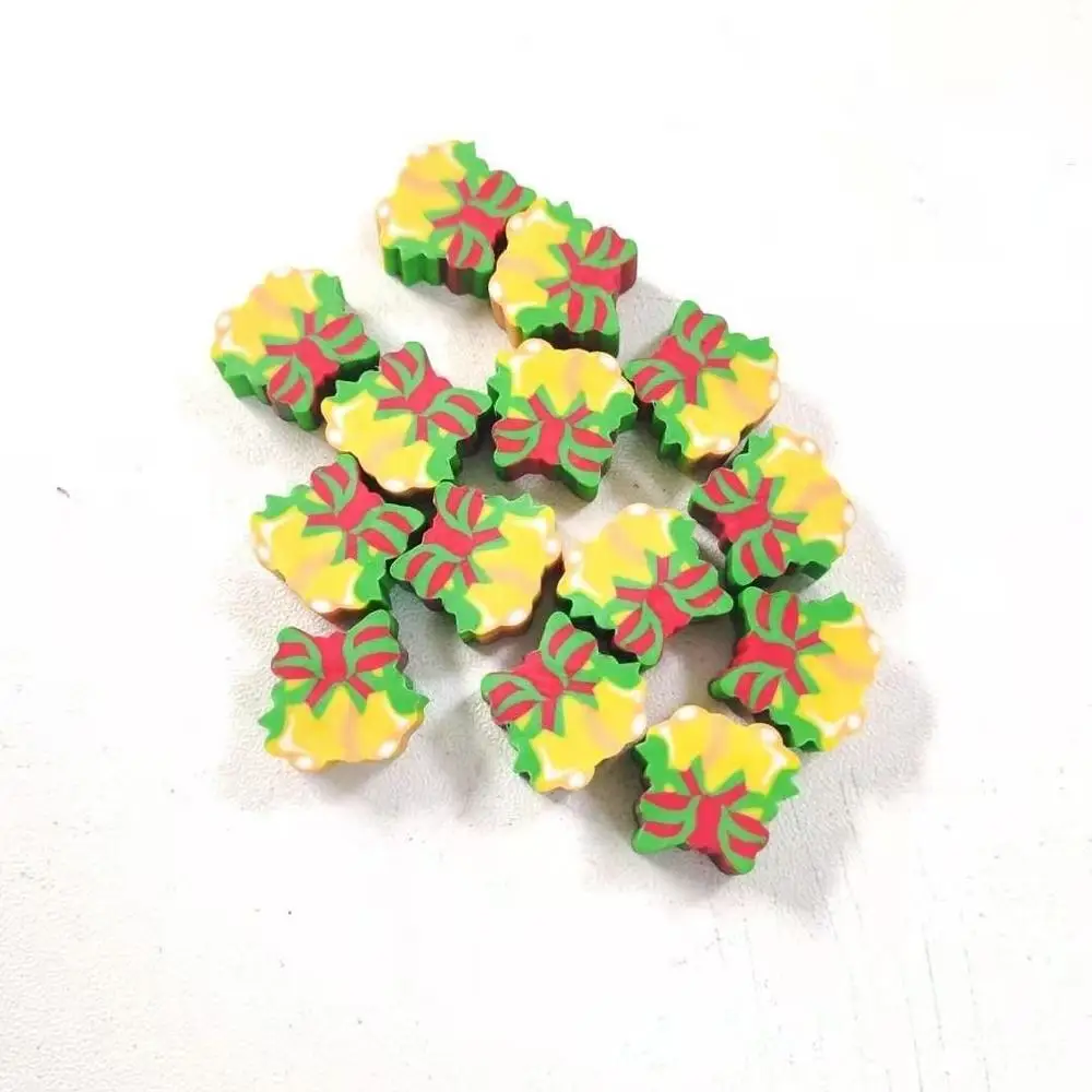 Creative and cute  mini Christmas presents shaped  TPR environmental eraser customization