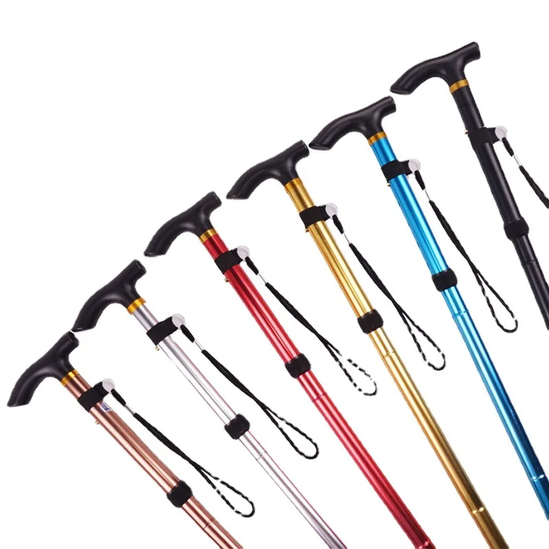 Stainless steel canes and walking sticks for men adjustable medical crutches for adults elderly