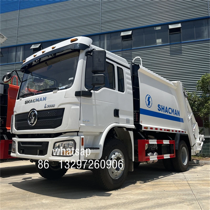 4X2 Front Load 600p 15Cbm 20cubic Construction Garbage Compressed Truck Containers