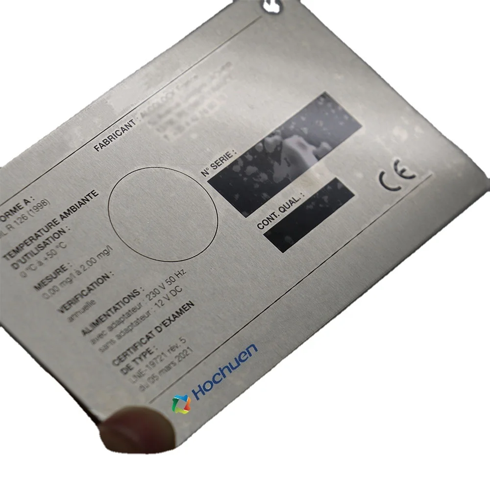 Silk Screen Printing on Aluminum Engraved Label Control Panel Service Tag Metal Plate Nameplates Permanent Metal Sticker Label