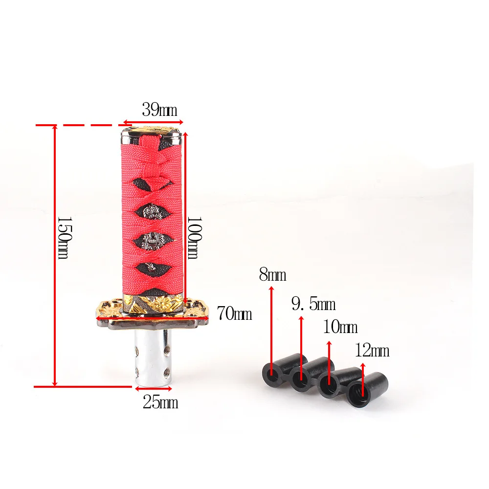PUERXIN 10/15cm JDM Car Gear Shift knob Universal Samurai Sword Gear Shift Knob Sword Katana Shift Knob For Car Accessories