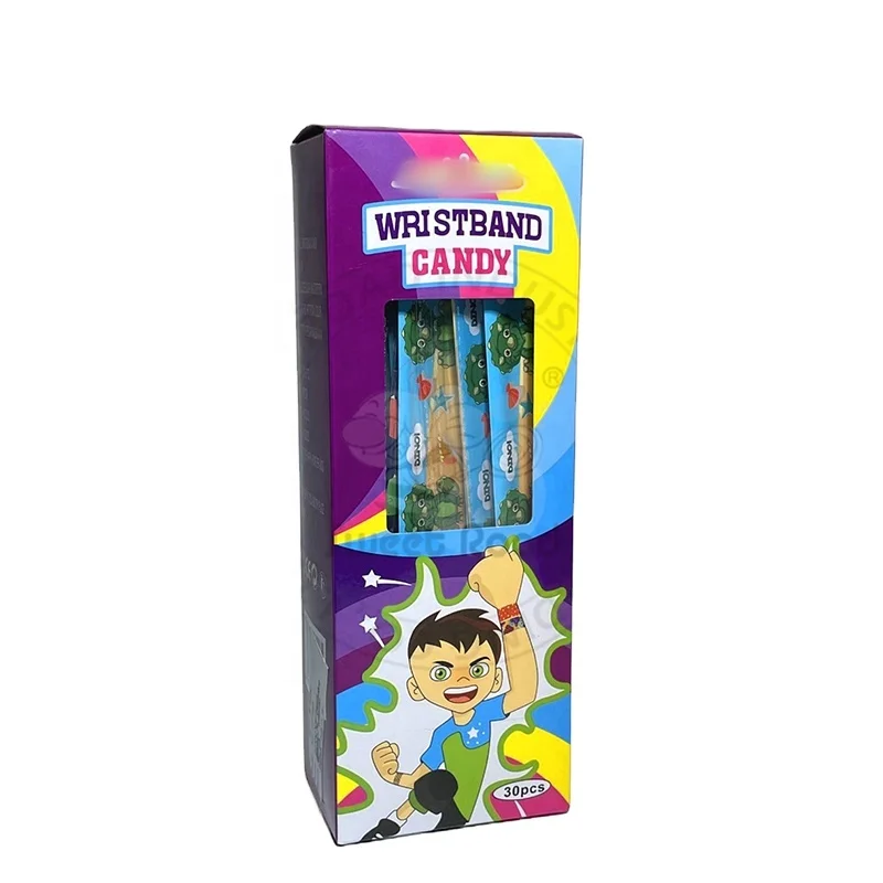 Wristband Watch with Press Sugar Candy