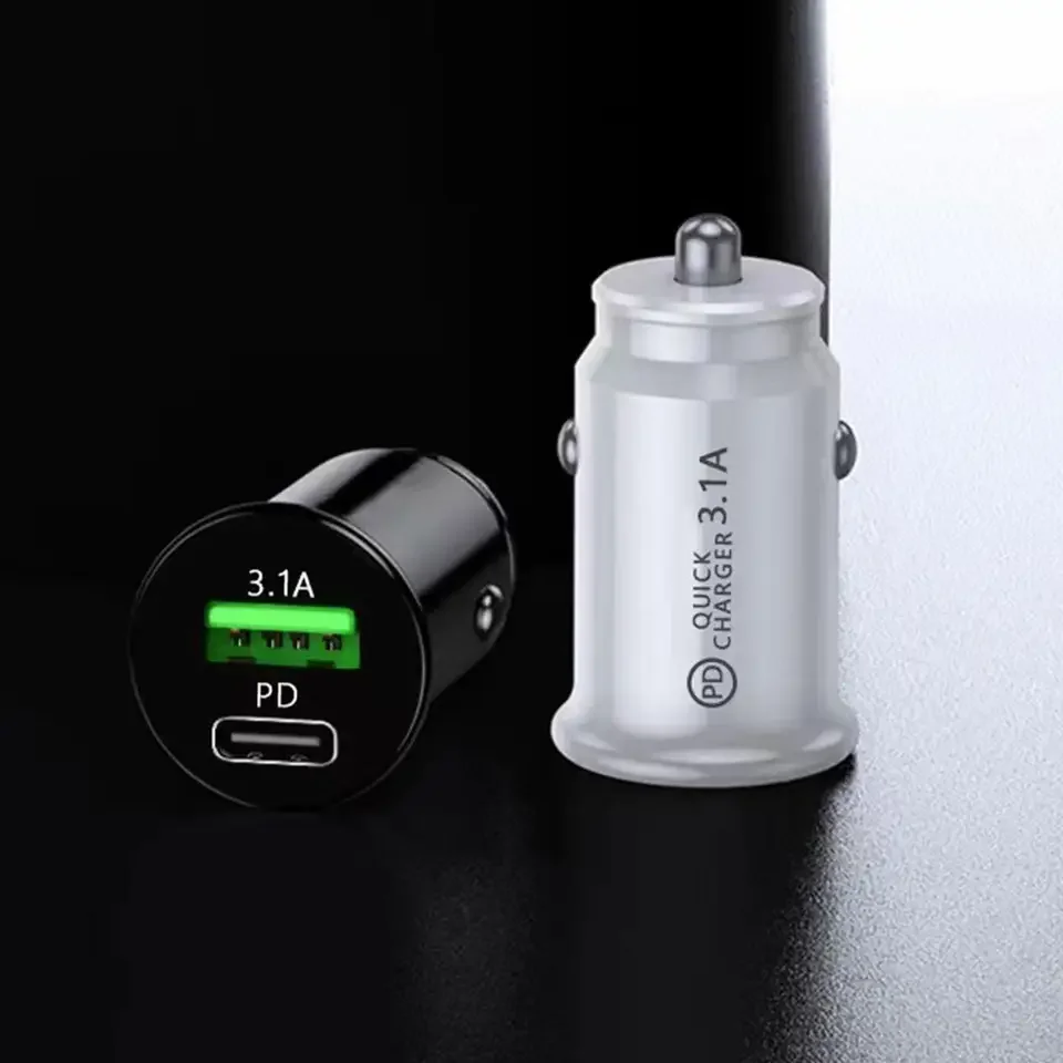 Быстрое автомобильное зарядное устройство 3.1A USB PD Type-C QC адаптер для 3 0 быстрая зарядка 12 В 24 автомобиля грузовика лодки мотоцикла В/24