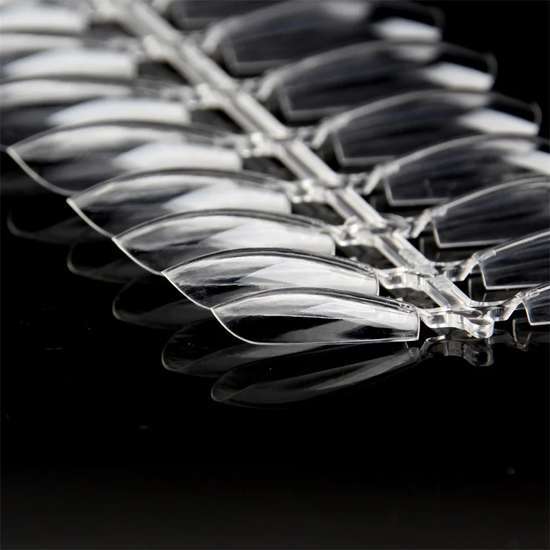 2024 Nadeco Ballerina Shape Deep c Curve Nail Tips High Quality Super clear Fake Nail Tips Acrylic Raw Materials