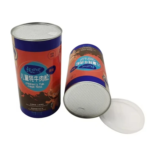 Food Grade 401/307/301 Spice Salt Seasoning Custom OEM Kraft Paper Tubes Sugar Pepper Powder Cardboard Cosmetic Packing Crafts