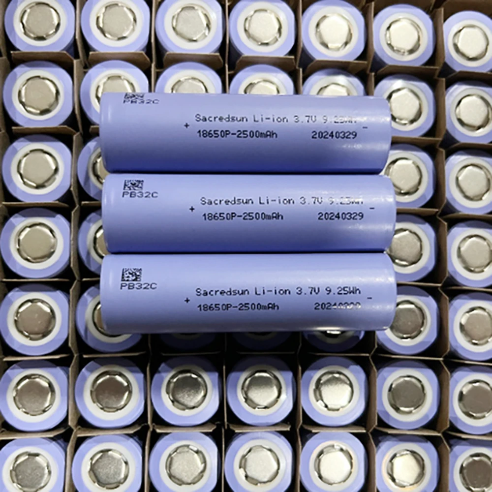 Best Selling 18650 Battery Cells 3.7V 2500mah 10C High Discharge Rate Rechargeable Lithium Batteries Power for Electric Tools