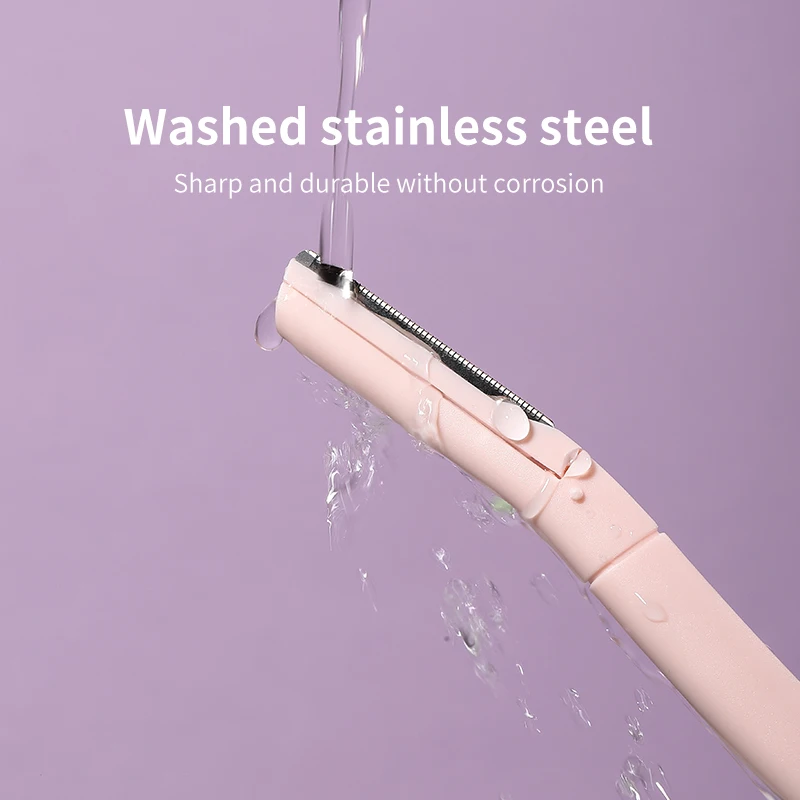 LMLTOP 3pcs/Box Dermaplaning Eyebrow Razor And Facial Razor 3 Style Balde Remover Face Body Hair Eyebrow Trimmer Set SY346