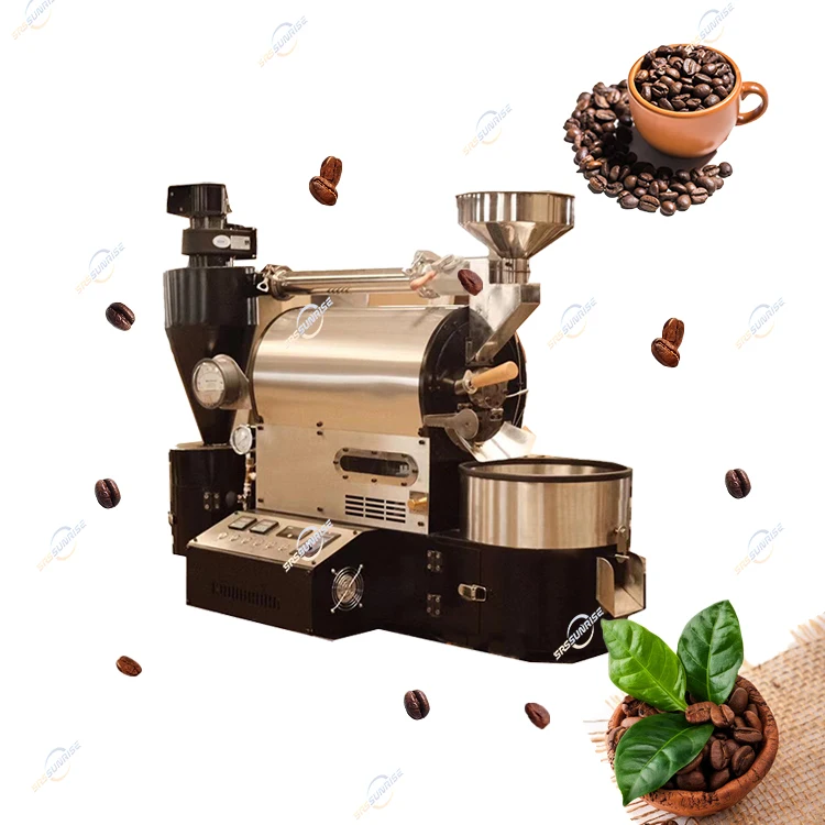 Small Counter Top Gas Electric Tostadora De Cafe Roasting Machine Price Coffee Bean Roaster